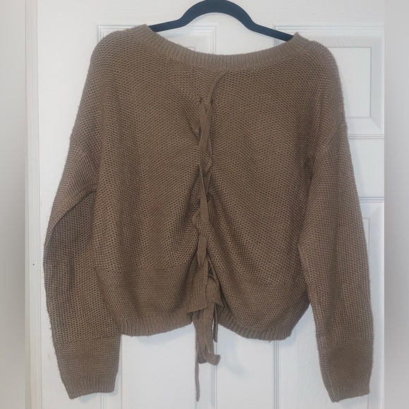small tie back sweater from SHEIN - Picture 1 of 4